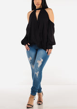Butt Lift Distressed Skinny Jeans Med Blue