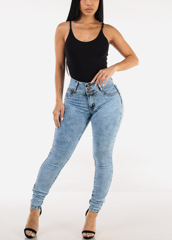 Sleeveless Scoop Neck Black Thong Bodysuit