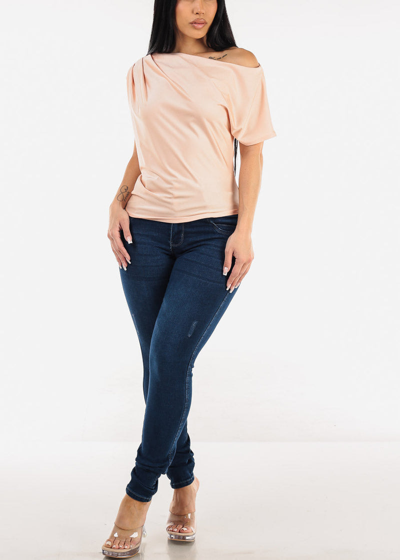 Butt Lift High Waist Skinny Jeans Dark Wash