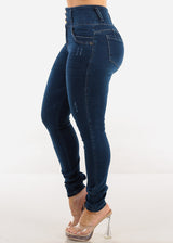Butt Lift High Waist Skinny Jeans Dark Wash