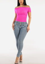 Levantacola Mid Rise Skinny Jeans Light Acid Wash