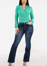 High Waisted Dark Wash Bootcut Jeans