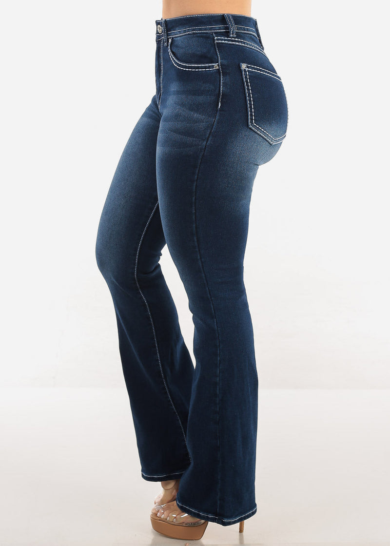 High Waisted Dark Wash Bootcut Jeans