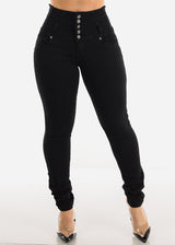 MX JEANS High Rise Sexy Black Skinny Jeans
