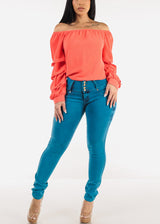 MX JEANS Butt Lift Chain Pocket Design Jeans