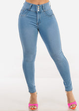 Levantacola High Rise Light Skinny Stretchy Jeans