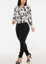 Super High Waist Stretch Skinny Jeans Black