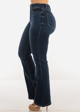 Super High Waist Butt Lift Bootcut Jeans Dark Wash