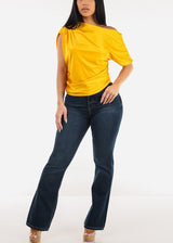 Super High Waist Butt Lift Bootcut Jeans Dark Wash