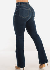 Super High Waist Butt Lift Bootcut Jeans Dark Wash
