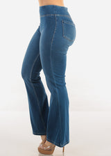 Butt Lift Super High Waist Bootcut Denim Pants Med Blue