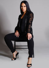 Levantacola Super High Waist Black Skinny Jeans