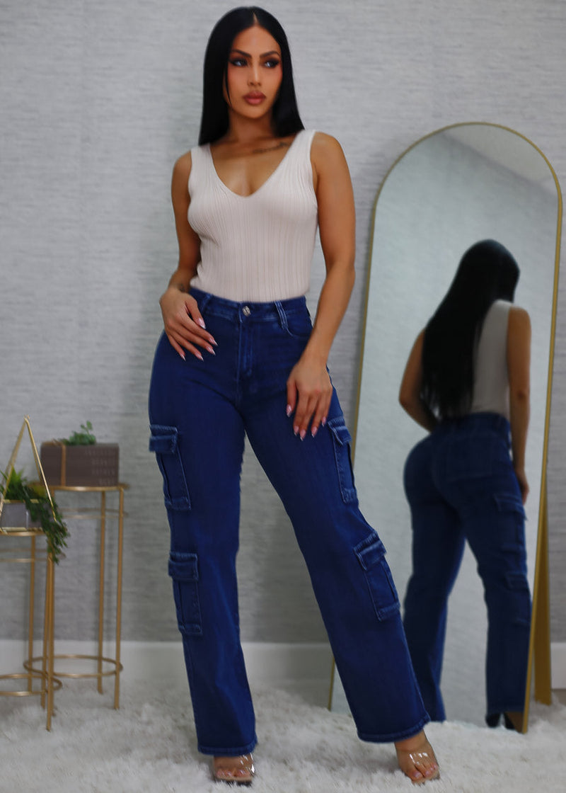 Sleeveless Vneck Knitted Stretch Top Oatmeal