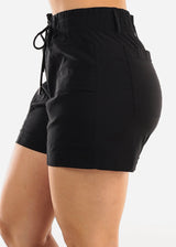 High Waist Quick Dry Hyper Stretch Shorts Black