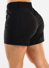High Waist Quick Dry Hyper Stretch Shorts Black