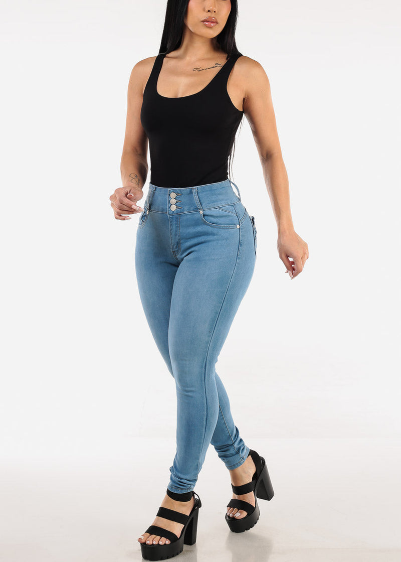 Sleeveless Scoop Neck Thong Bodysuit Black