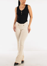 Sleeveless Scoop Neck Rib Knit Top Black