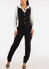 Long Sleeve Button Down Satin Blouse Ivory