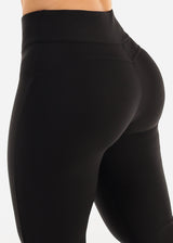 Black Butt Lift Stretchy High Waist Dressy Bootcut Pants