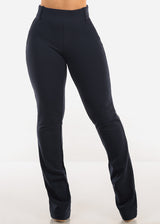 Butt Lifting High Waist Dressy Bootcut Pants Navy