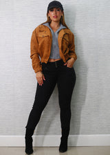 MX JEANS Mid Rise Butt Lifting Black Skinny Jeans