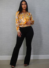 Super High Waist Butt Lift Bootcut Jeans Black