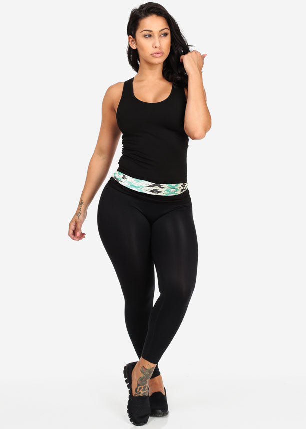 One Size Racerback Seamless Top (Black)